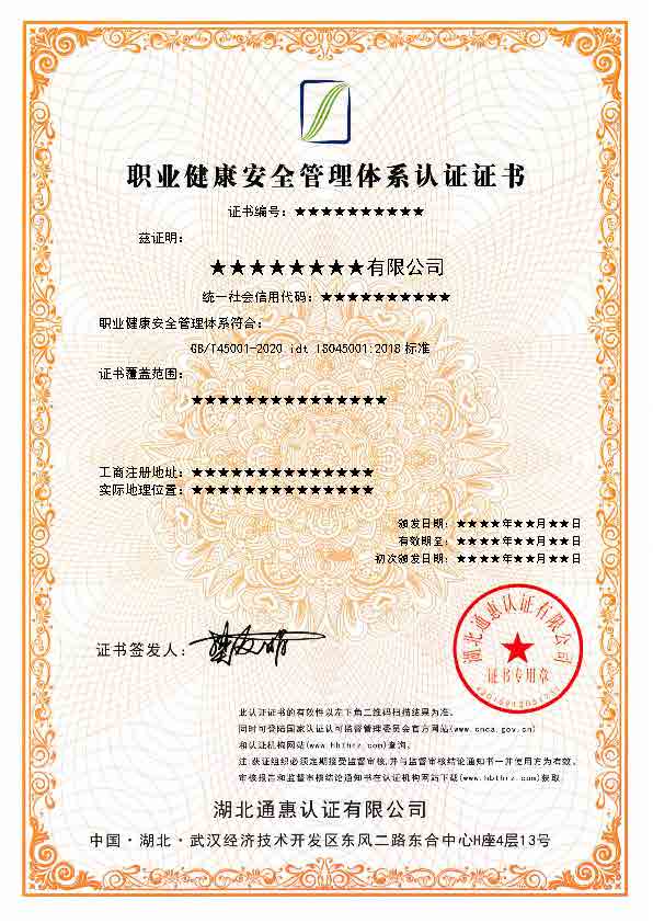 职业健康安全管理体系-中文版